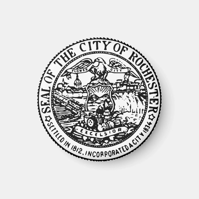 Seal of Rochester, NY Magnet (Front)