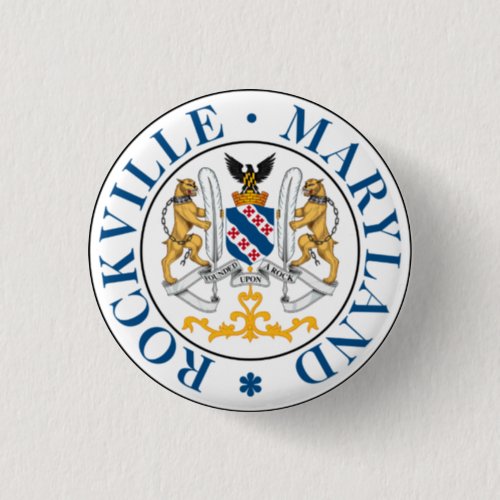 Seal of Rockville Maryland  Button