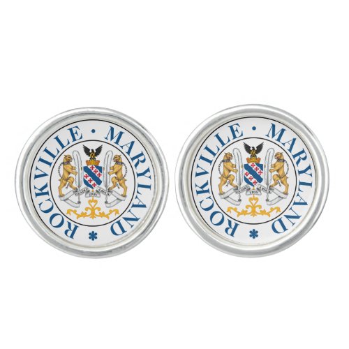 Seal of Rockville Maryland  Cufflinks