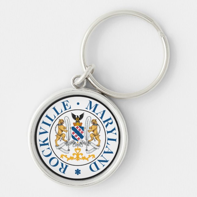Seal of Rockville, Maryland  Keychain (Front)