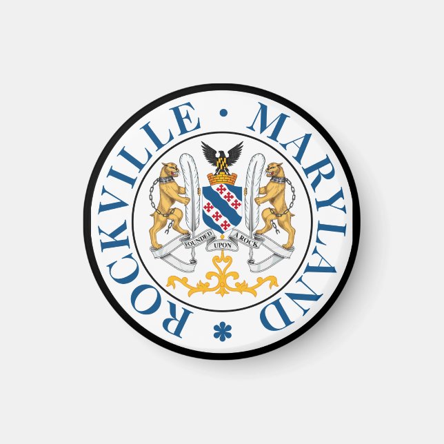 Seal of Rockville, Maryland  Magnet (Front)