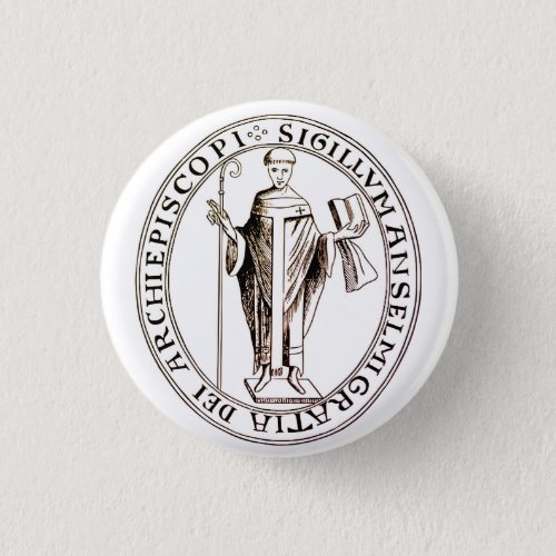 Seal of Saint Anselm of Canterbury Button
