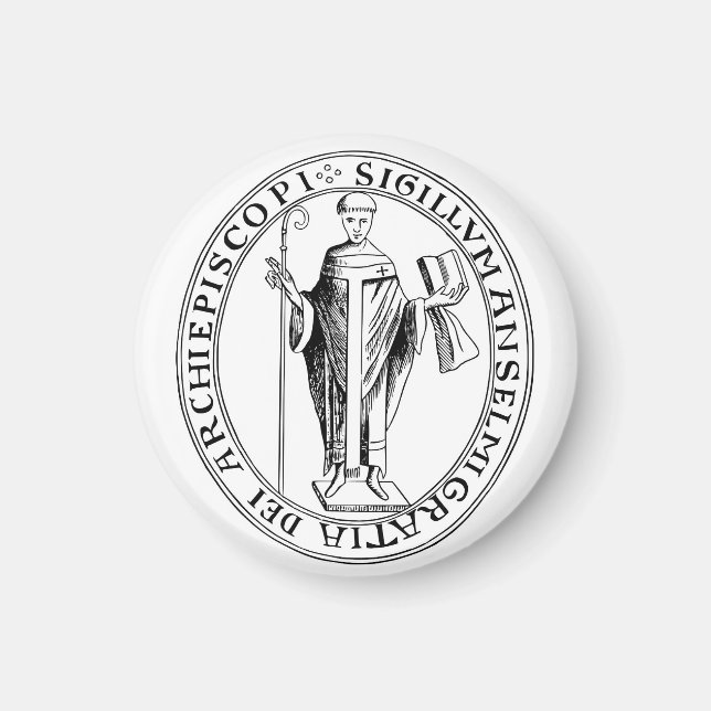 Seal of Saint Anselm of Canterbury Magnet (Front)