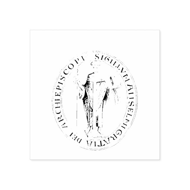 Seal of Saint Anselm of Canterbury Rubber Stamp (Imprint)