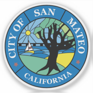 Seal of San Mateo, California, USA Sticker