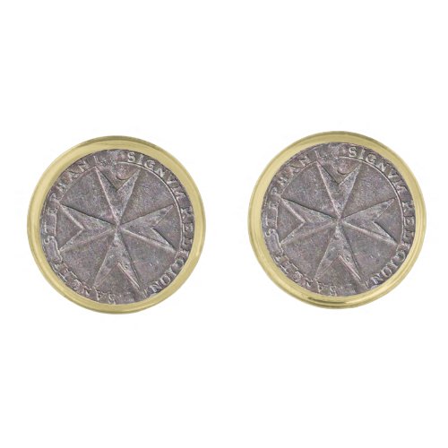 Seal of St Stephen Tuscany Medici Gold Cufflinks