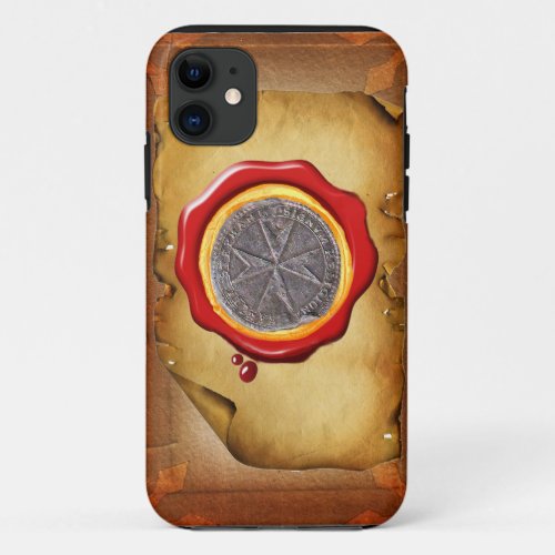 Seal of St Stephen Tuscany Medici WAX parchment iPhone 11 Case