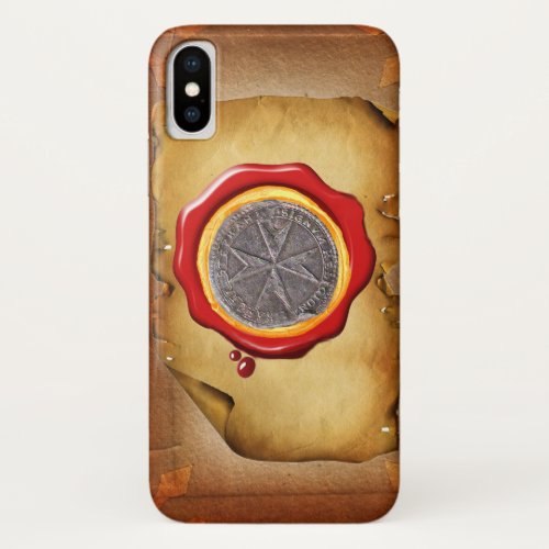 Seal of St Stephen Tuscany Medici WAX parchment iPhone X Case