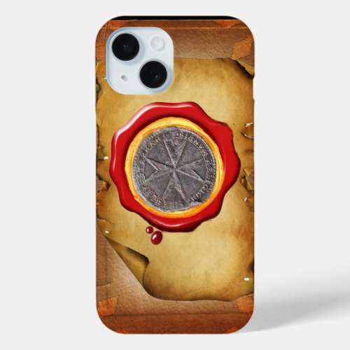 Seal of St Stephen Tuscany Medici WAX parchment iPhone 15 Case