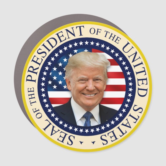 Seal of the 47th President Trump won 2024 Car Magnet (Front)
