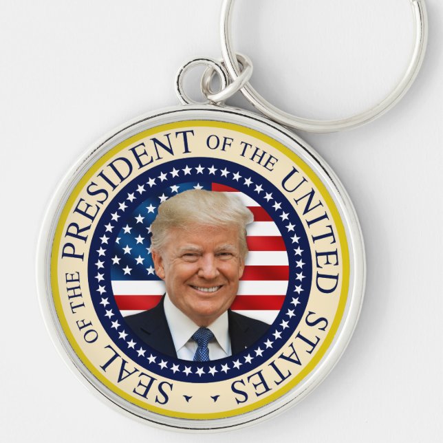 Seal of the 47th President Trump won 2024 Keychain (Front)