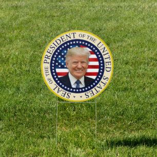 Seal of the 47th President Trump won 2024 yard Sign
