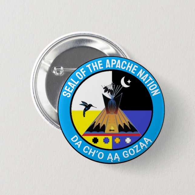 Seal Of The Apache Nation Button (Front & Back)