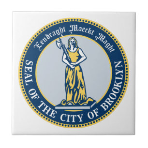 Seal of the Borough of Brooklyn, New York Ceramic Tile