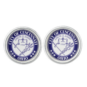 Seal of the City of Cincinnati, Ohio Cufflinks