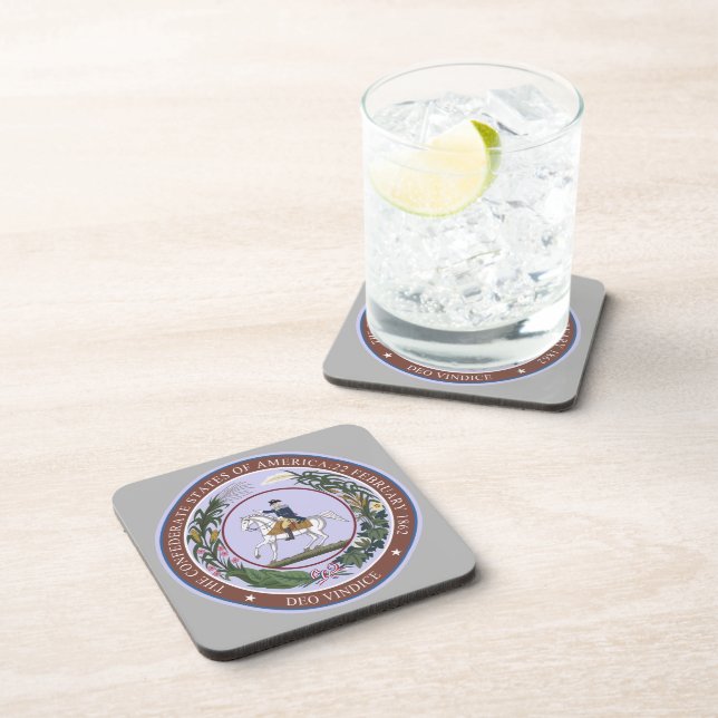 Seal of the Confederacy Beverage Coaster (Right Side)