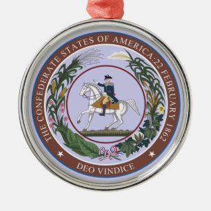Seal of the Confederacy Metal Ornament