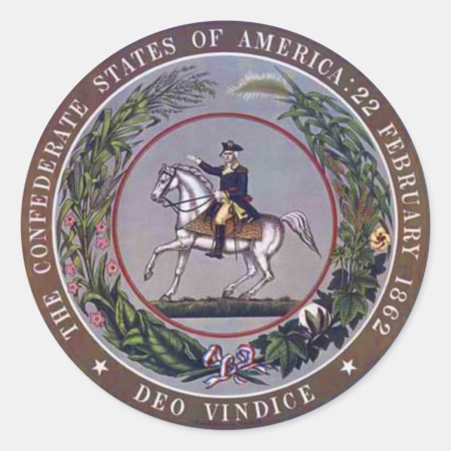 Seal of the Confederate States of America Round (Front)