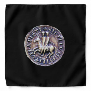 SEAL OF THE KNIGHTS TEMPLAR black Bandana