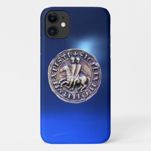 SEAL OF THE KNIGHTS TEMPLAR blue iPhone 11 Case