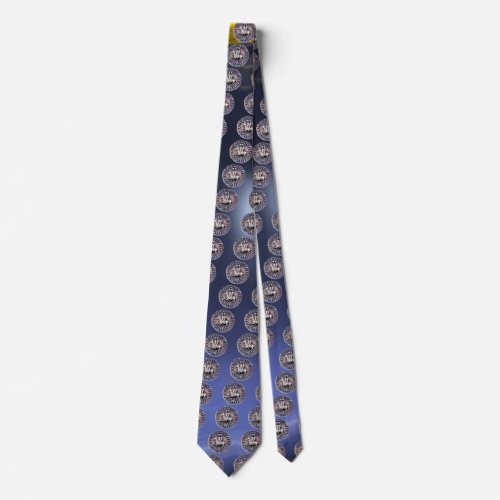 SEAL OF THE KNIGHTS TEMPLAR Blue Grey Tie