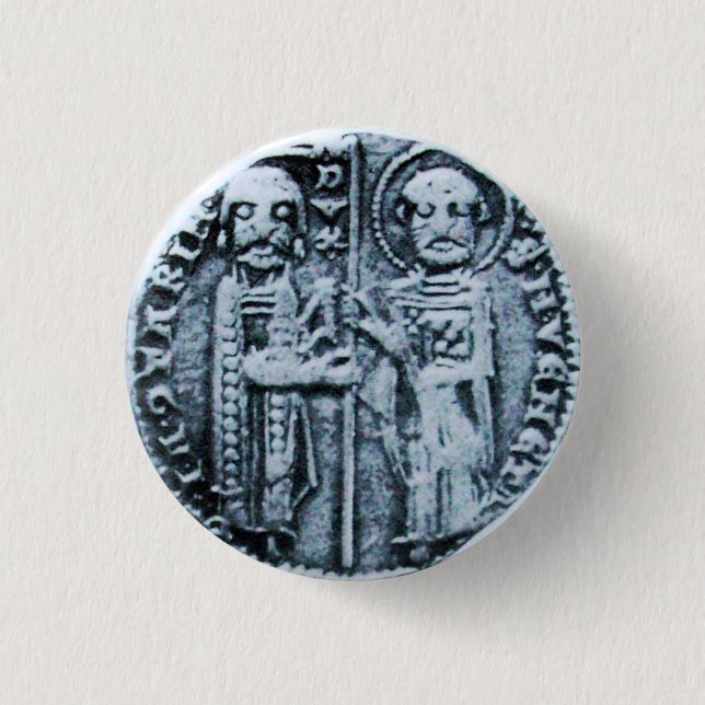 SEAL OF THE KNIGHTS TEMPLAR BUTTON (Front)