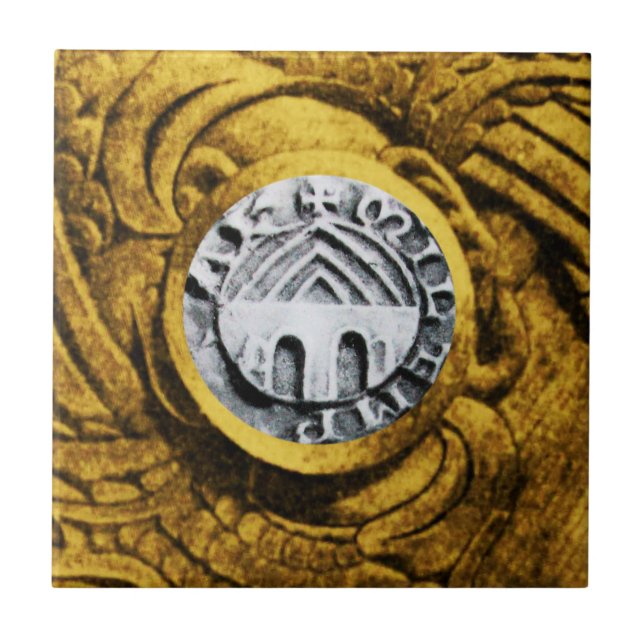 SEAL OF THE KNIGHTS TEMPLAR CERAMIC TILE (Front)