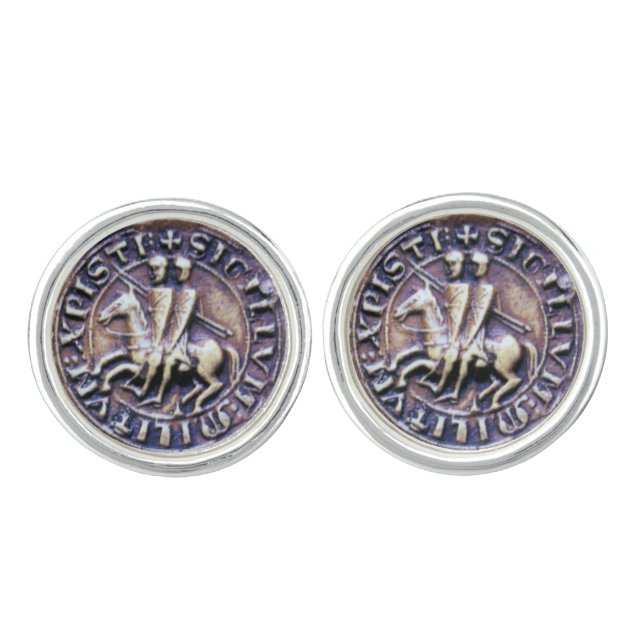 SEAL OF THE KNIGHTS TEMPLAR CUFFLINKS (Front)