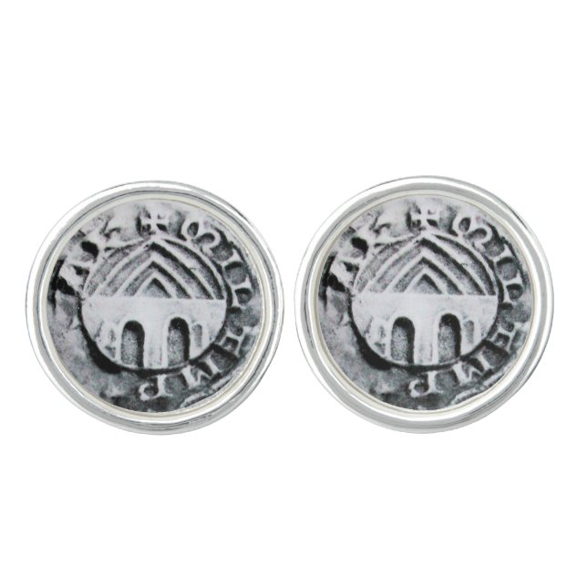 SEAL OF THE KNIGHTS TEMPLAR CUFFLINKS (Front)