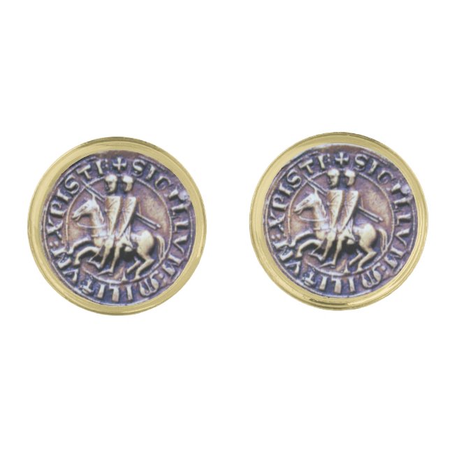 SEAL OF THE KNIGHTS TEMPLAR CUFFLINKS (Front)