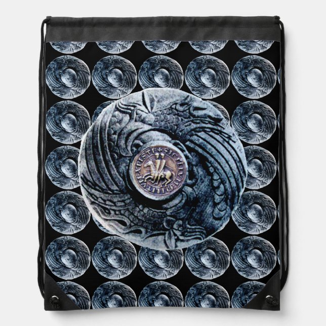 SEAL OF THE KNIGHTS TEMPLAR  DRAWSTRING BAG (Front)