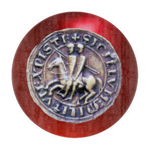 SEAL OF THE KNIGHTS TEMPLAR gem red Cutting Board