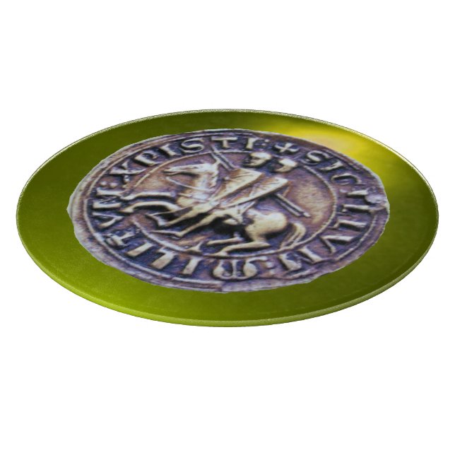 SEAL OF THE KNIGHTS TEMPLAR gem yellow Cutting Board (Corner)