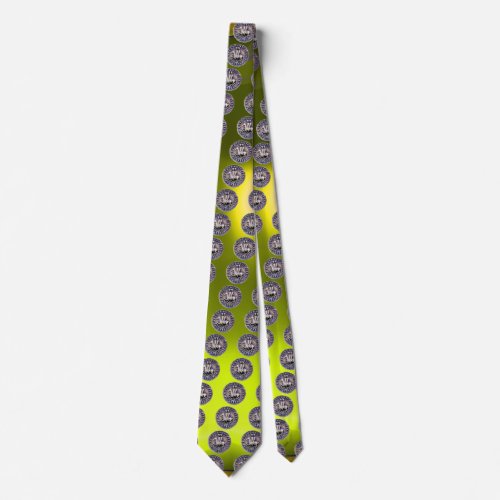 SEAL OF THE KNIGHTS TEMPLAR gem yellow Tie