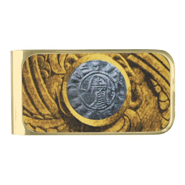 SEAL OF THE KNIGHTS TEMPLAR GOLD FINISH MONEY CLIP (Front)