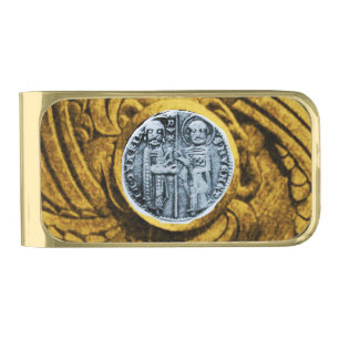 SEAL OF THE KNIGHTS TEMPLAR GOLD FINISH MONEY CLIP