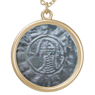 SEAL OF THE KNIGHTS TEMPLAR GOLD PLATED NECKLACE