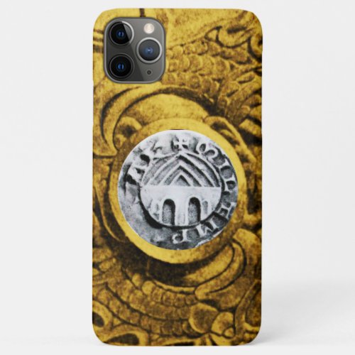 SEAL OF THE KNIGHTS TEMPLAR gold yellow iPhone 11 Pro Max Case