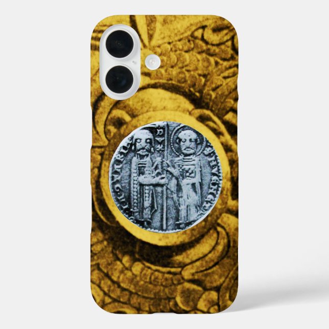 SEAL OF THE KNIGHTS TEMPLAR gold yellow Case-Mate iPhone Case (Back)