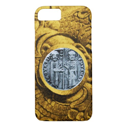 SEAL OF THE KNIGHTS TEMPLAR gold yellow iPhone 87 Case