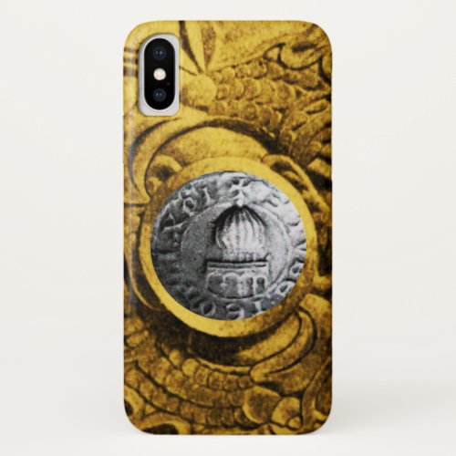 SEAL OF THE KNIGHTS TEMPLAR gold yellow iPhone X Case