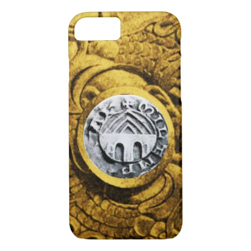 SEAL OF THE KNIGHTS TEMPLAR gold yellow iPhone 87 Case
