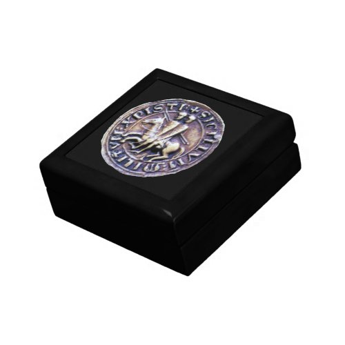 SEAL OF THE KNIGHTS TEMPLAR grey black Gift Box