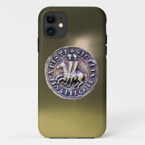 SEAL OF THE KNIGHTS TEMPLAR grey iPhone 11 Case