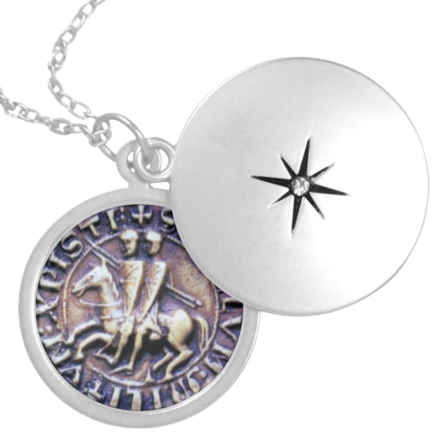 SEAL OF THE KNIGHTS TEMPLAR LOCKET NECKLACE (Front)