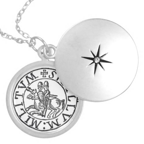 Seal of the Knights Templar Locket Necklace
