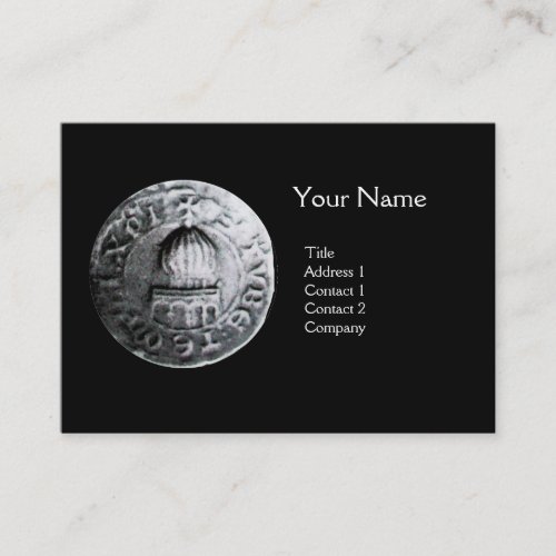 SEAL OF THE KNIGHTS TEMPLAR MONOGRAM BUSINESS CARD