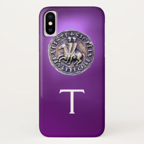 SEAL OF THE KNIGHTS TEMPLAR MONOGRAM iPhone X CASE