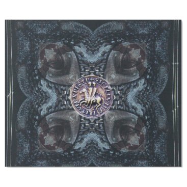 SEAL OF THE KNIGHTS TEMPLAR ON IRON CROSS Black Wrapping Paper SEAL OF THE KNIGHTS TEMPLAR ON IRON CROSS Black Wrapping Paper