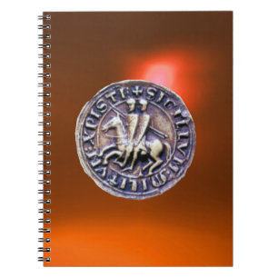 SEAL OF THE KNIGHTS TEMPLAR orange Notebook